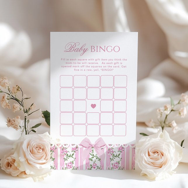 Lámina Pink Bow Love Shack Baby Bingo Coquette Game (Subido por el creador)
