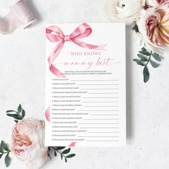 Lámina Pink Bow quien conoce a mamá como mejor juego (Subido por el creador)