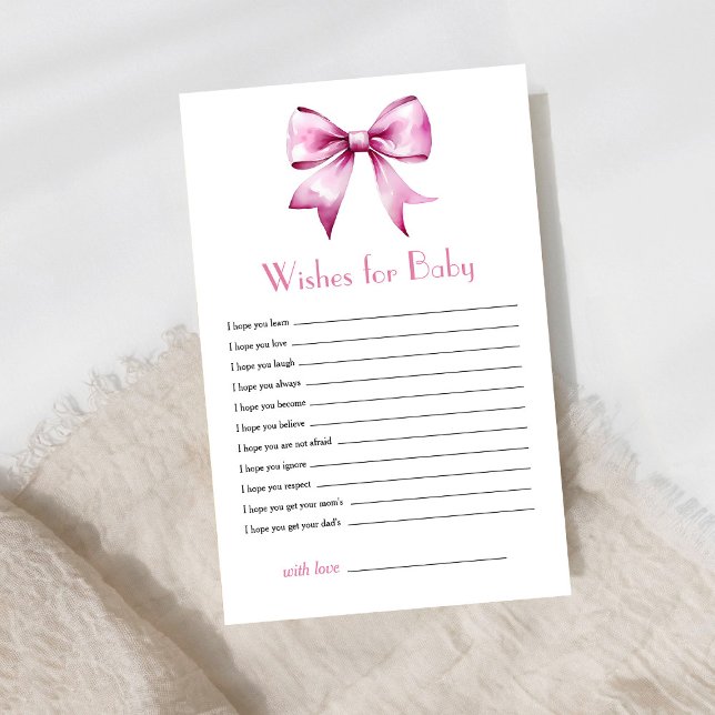 Lámina Pink Bow Ribbon quiere jugar al bebé (Subido por el creador)