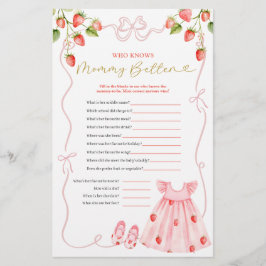 Lámina Pink Coquette Baby Clothes Who Know Mommy Better