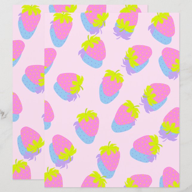 Lámina Pink de fresa (Anverso / Reverso)