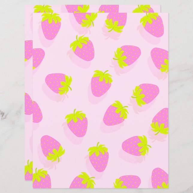 Lámina Pink de fresa (Anverso / Reverso)