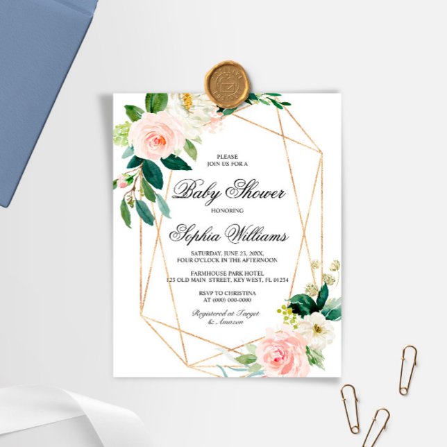 Lámina Pink & Greenery de presupuesto deja la invitación  (Subido por el creador)