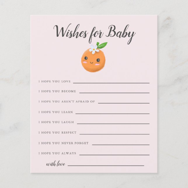 Lámina Pink Little Cutie Wiers for Baby Card (Anverso)
