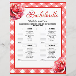 Lámina Pink Pinup Bachelorette Party In Your Purse Game