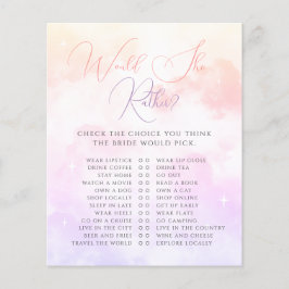 Lámina Pink Purple Cloud Nueve Prefiere Jugar