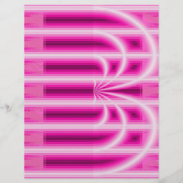 Lámina Pink Retro Cathedral Scrapbook Paper 2-Sided Page