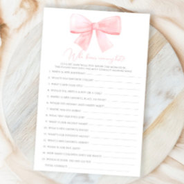 Lámina Pink Rubor Pastel Bow quien conoce a mamá mejor ju