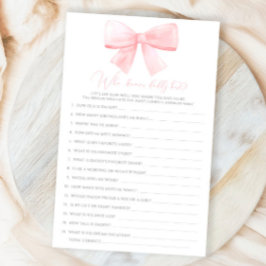 Lámina Pink Rubor Pastel Bow quien conoce mejor a papá