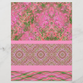 Lámina Pink Sampler Scrapbook Paper 2-Sided Page