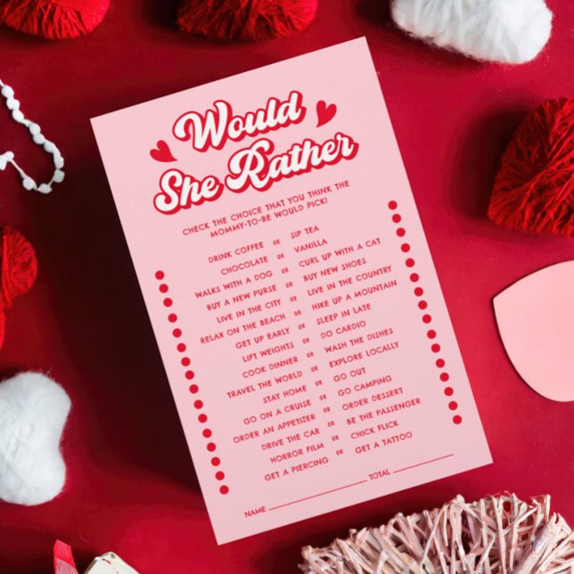 Lámina Pink Valentine Baby Shower Prefiere Jugar (Subido por el creador)