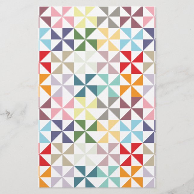 Lámina Pinnillo geométrico colorido (Anverso)