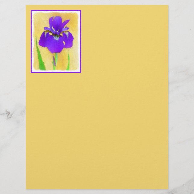 Lámina Pintado de iris morado - Perro original curado A (Anverso)