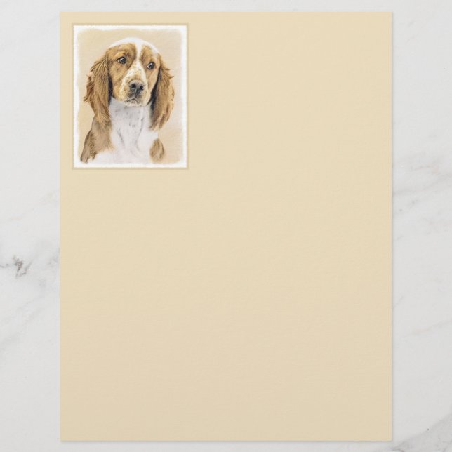 Lámina Pintado español de Springer galesa - Arte de perro (Anverso)