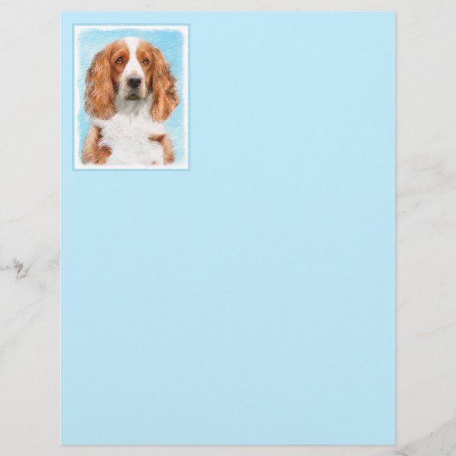 Lámina Pintado español de Springer galesa - Arte de perro (Anverso)