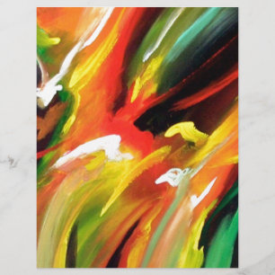 Lámina Pintura abstracta de expresionismo