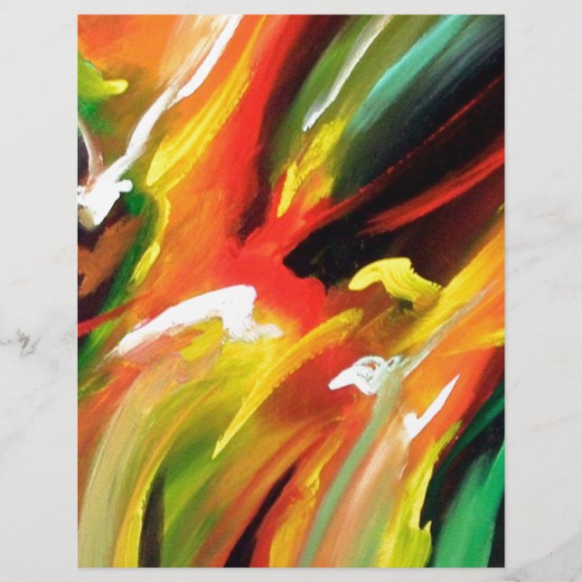 Lámina Pintura abstracta de expresionismo (Anverso)