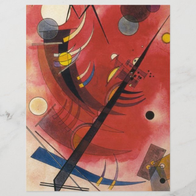 Lámina Pintura abstracta de simulación interior (Anverso)