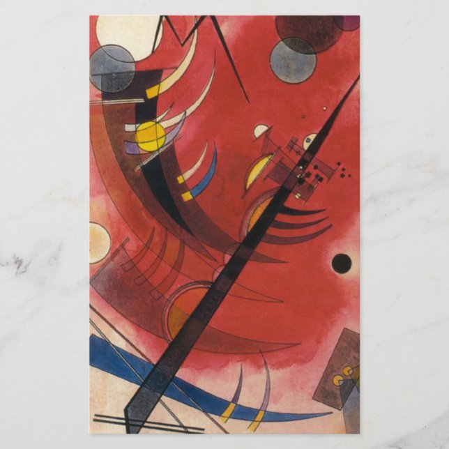 Lámina Pintura abstracta de simulación interior (Anverso)