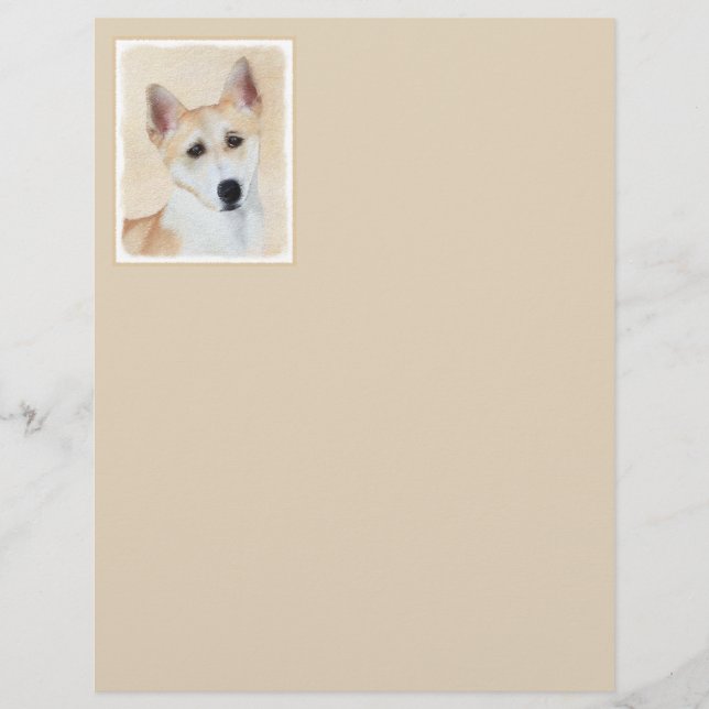 Lámina Pintura canaense de perro - Arte original de perro (Anverso)