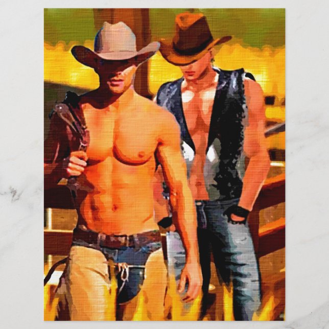 Lámina Pintura: Corral de Vaqueros (Anverso)