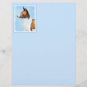 Lámina Pintura de Basenji - Arte original muy bonito