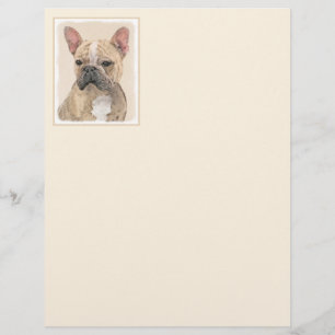 Lámina Pintura de Bulldog francés (Sable) - Cuto original