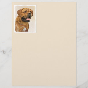 Lámina Pintura de Dogue de Burdeos - Arte de perro origin