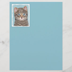 Lámina Pintura de gatos en la mesa gris - Arte de gatos o