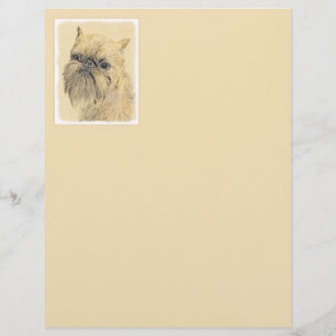 Lámina Pintura de griffon de Bruselas - Arte de perro ori