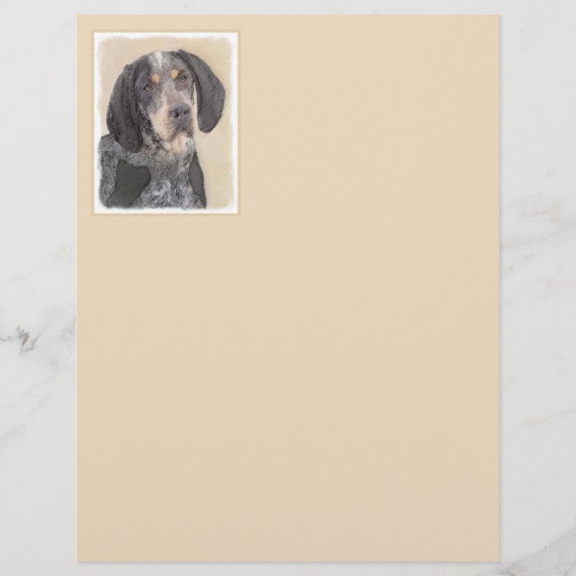 Lámina Pintura de la cola de Bluetick - Ar de perro origi (Anverso)