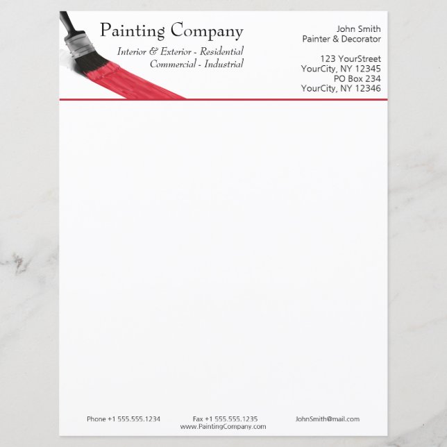 Lámina Pintura de la empresa de servicios de pintores Bru (Anverso)