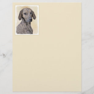 Lámina Pintura de lott - Arte de perro original lindo
