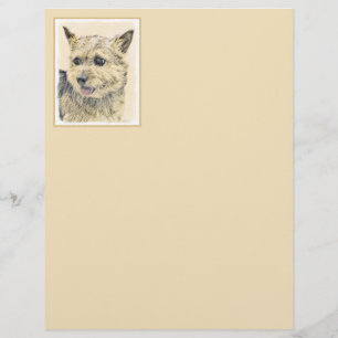 Lámina Pintura de Norwich Terrier - Arte de Perro Origina