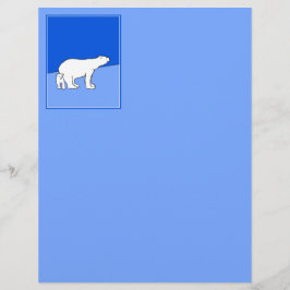 Lámina Pintura de oso polar y de cachorro - Arte de vida