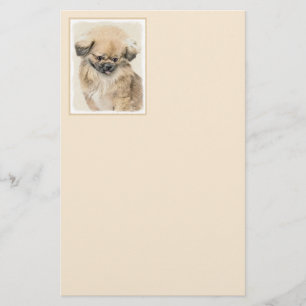 Lámina Pintura de Pekín - Arte de perro original muy lind