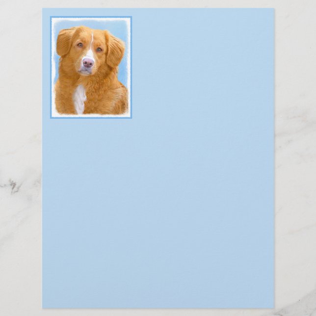 Lámina Pintura de perro de la recuperación del pato de Nu (Anverso)