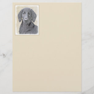 Lámina Pintura de recuperación plana - Arte de perro orig