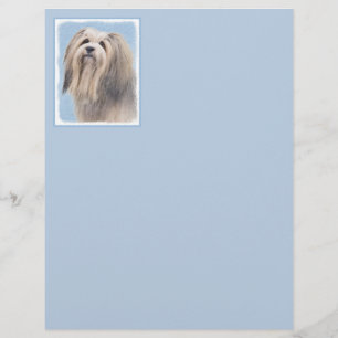 Lámina Pintura Havanesa (plateada) - Arte de Perro Origin
