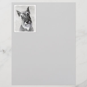 Lámina Pintura Schnauzer (gigante) - Arte de perros