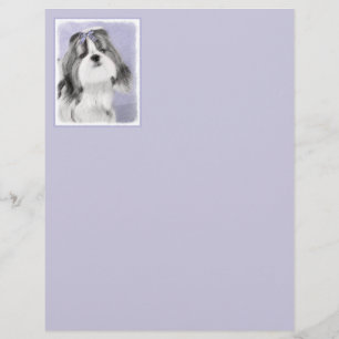 Lámina Pintura Shih Tzu - Arte Perro Original.