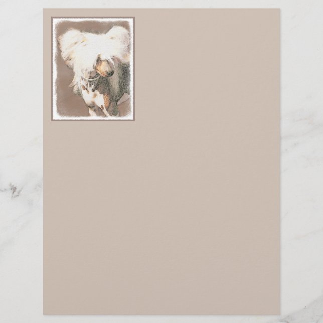 Lámina Pintura sin pelo de cremallera china arte original (Anverso)