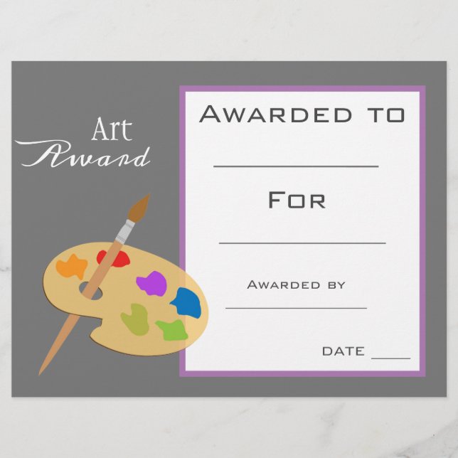 Lámina Pintura y pincel galardonados (Anverso)