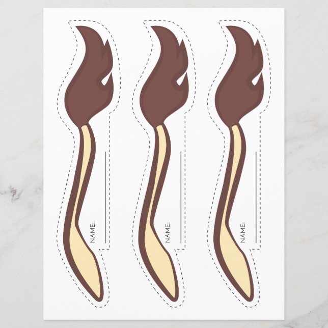 Lámina Pinza la cola de la jirafa - TAILS (8.5x11) (Anverso)