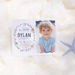 Lámina Pirata Presupuestario Bajo La Foto De Los Niños De<br><div class="desc">¡Ahoy, mateys! Prepárate para una celebración digna de mar con esta divertida invitación a la fiesta de cumpleaños de los piratas. En el lado izquierdo, el diseño de la acuarela pintado a mano incluye un marco de animales del océano, entre ellos una ballena, un tiburón, un delfín, medusas, peces, cangrejos,...</div>