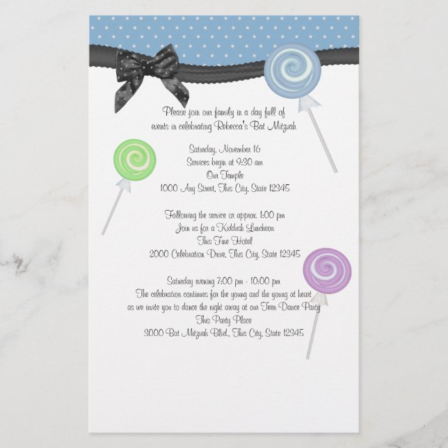 Lámina Pirulís y Lunares (Anverso)