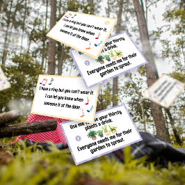 Lámina Pistas de caza de tesoros al aire libre, juegos pa