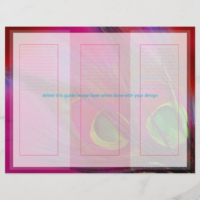 Lámina PixDezines Psychedelic Peacock, Personalizar! (Anverso)