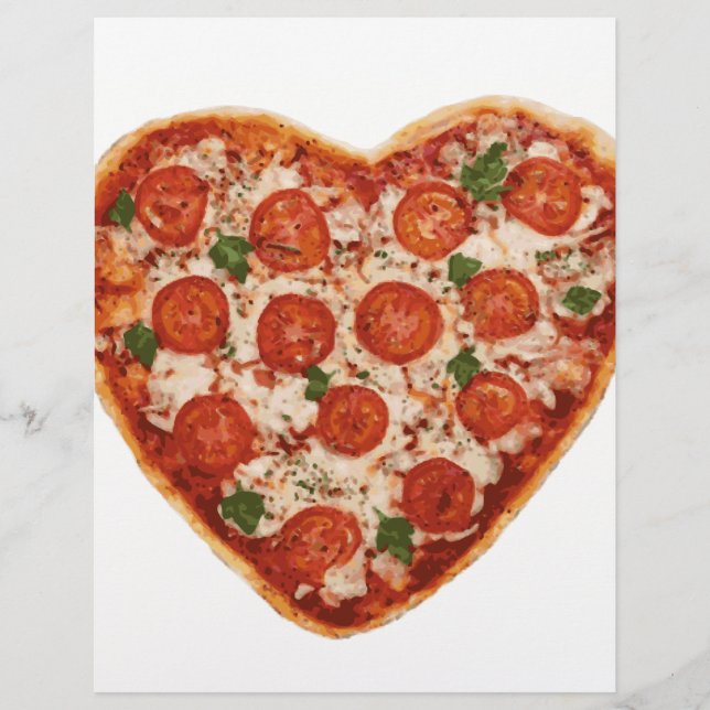 Lámina pizza en forma de corazón (Anverso)