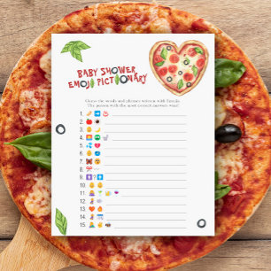 Lámina Pizza juego de emoji para bebés